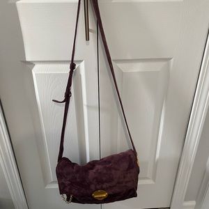 Donna Karan Purple Suede crossbody